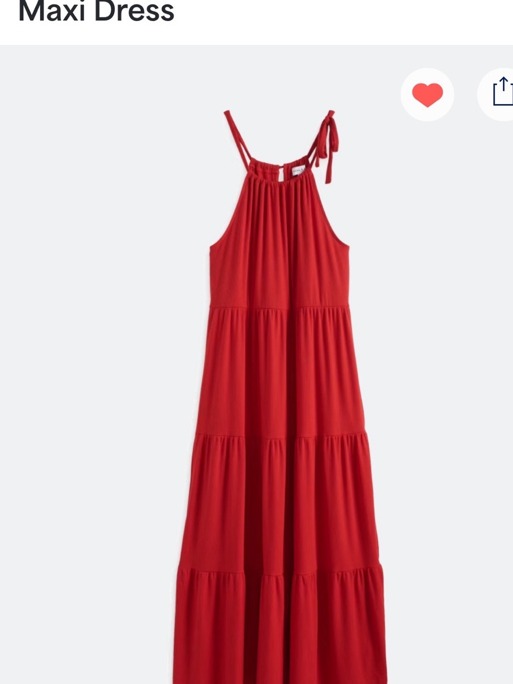 Gilli Red Tiered Maxi Dress